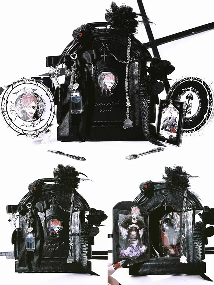 Lolita Gothic Skull Tombstone Ita Bag & Doll Bag - Image 16