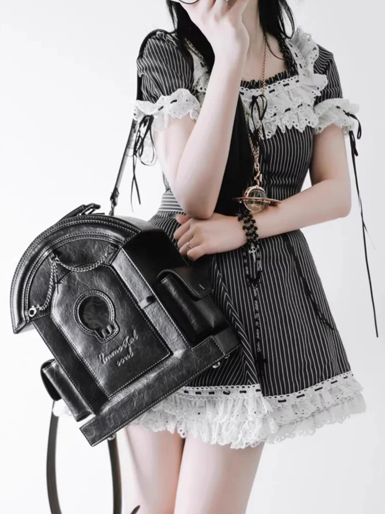 Lolita Gothic Skull Tombstone Ita Bag & Doll Bag - Image 25