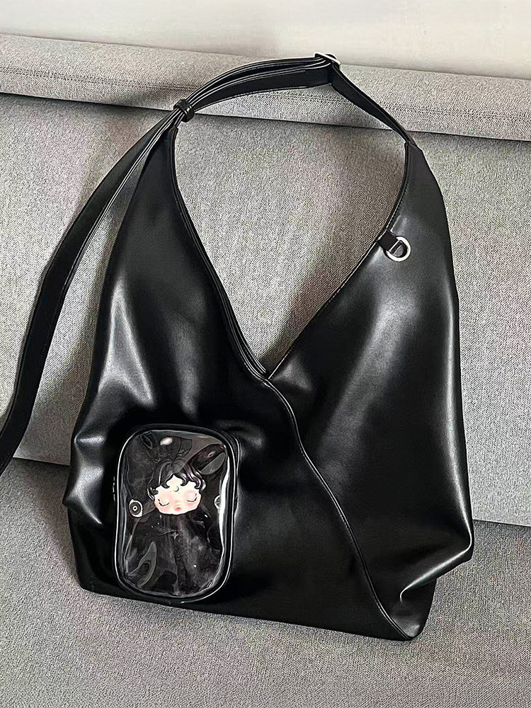 Minimalist Triangle-Design Ita Shoulder Bag