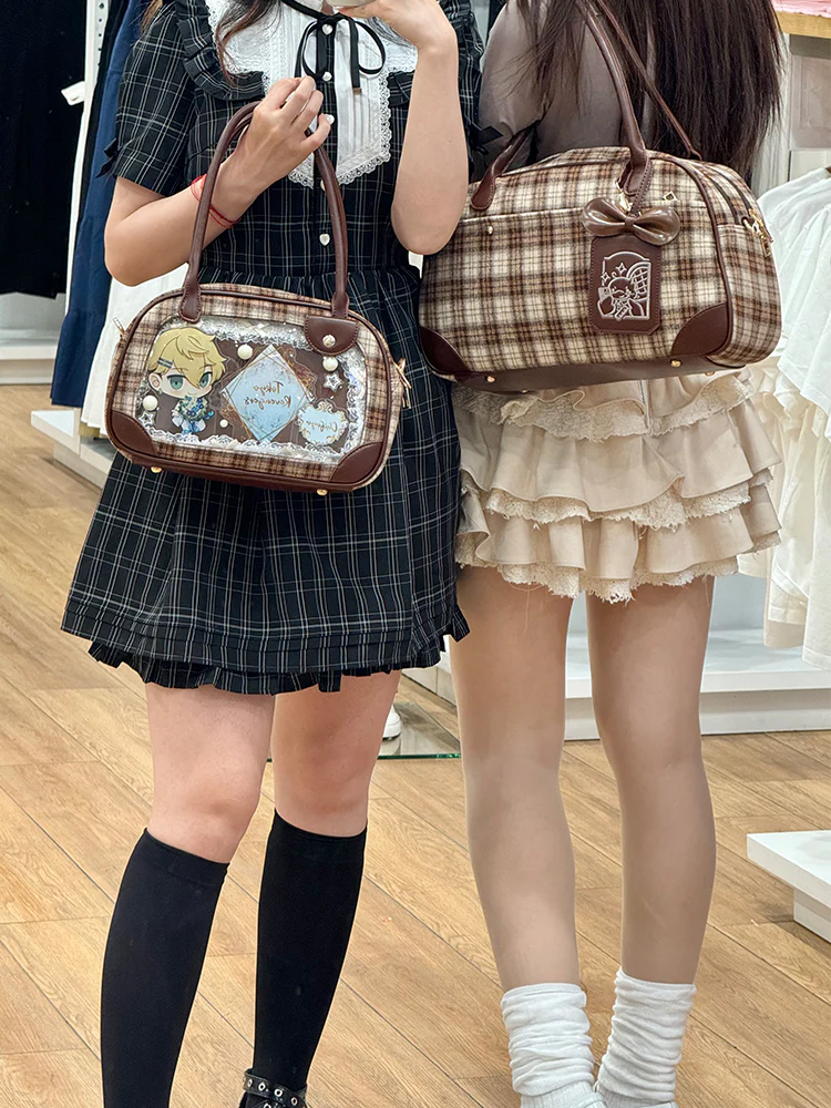 Pu Handbag Crossbody Daily Ita Bag Pin Bag 20cm Doll Bag - Image 16