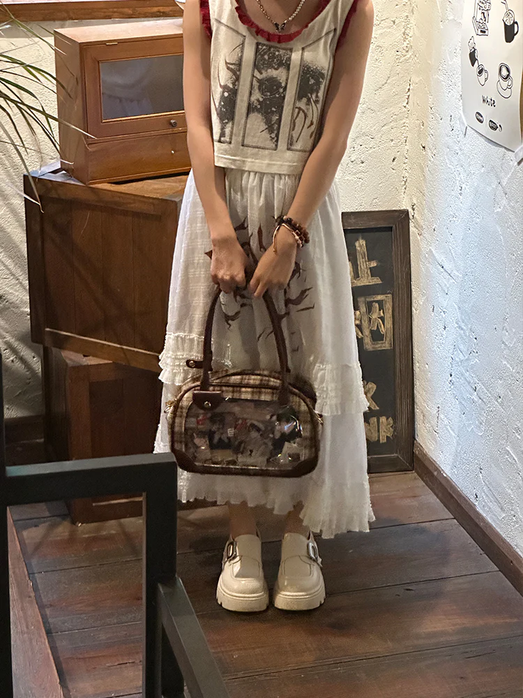 Pu Handbag Crossbody Daily Ita Bag Pin Bag 20cm Doll Bag - Image 19