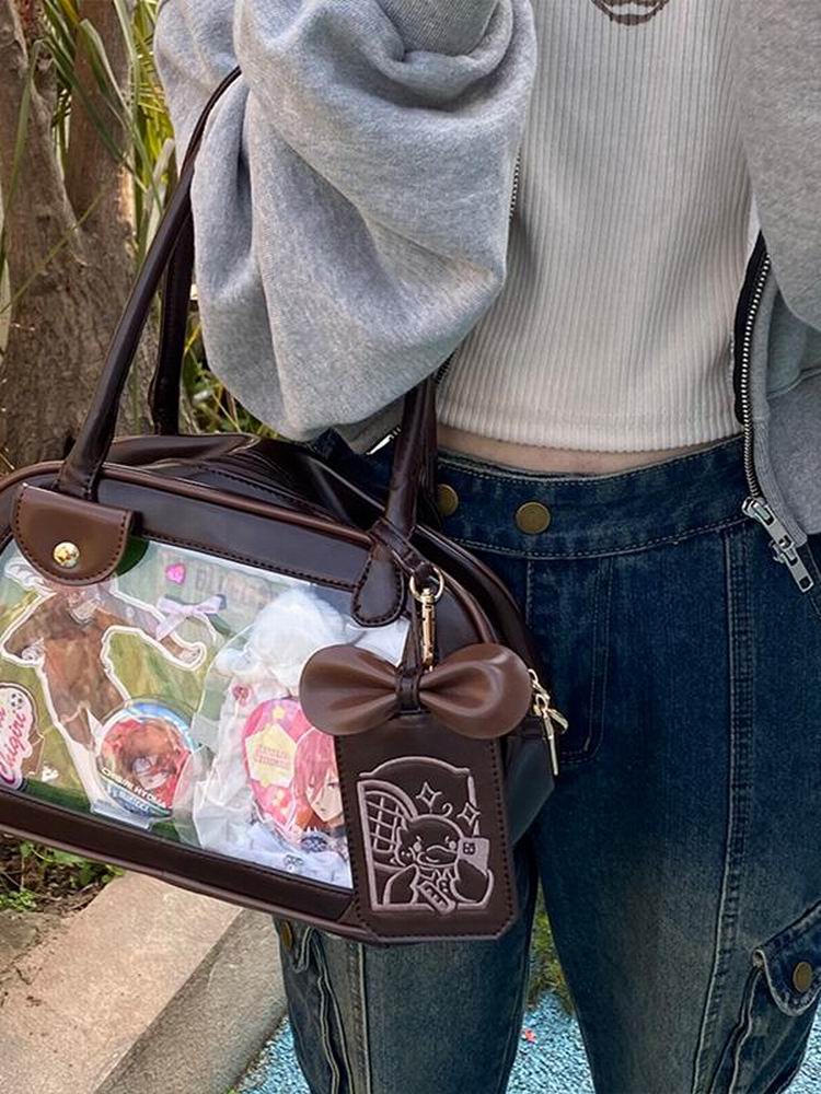 Pu Handbag Crossbody Daily Ita Bag Pin Bag 20cm Doll Bag - Image 20