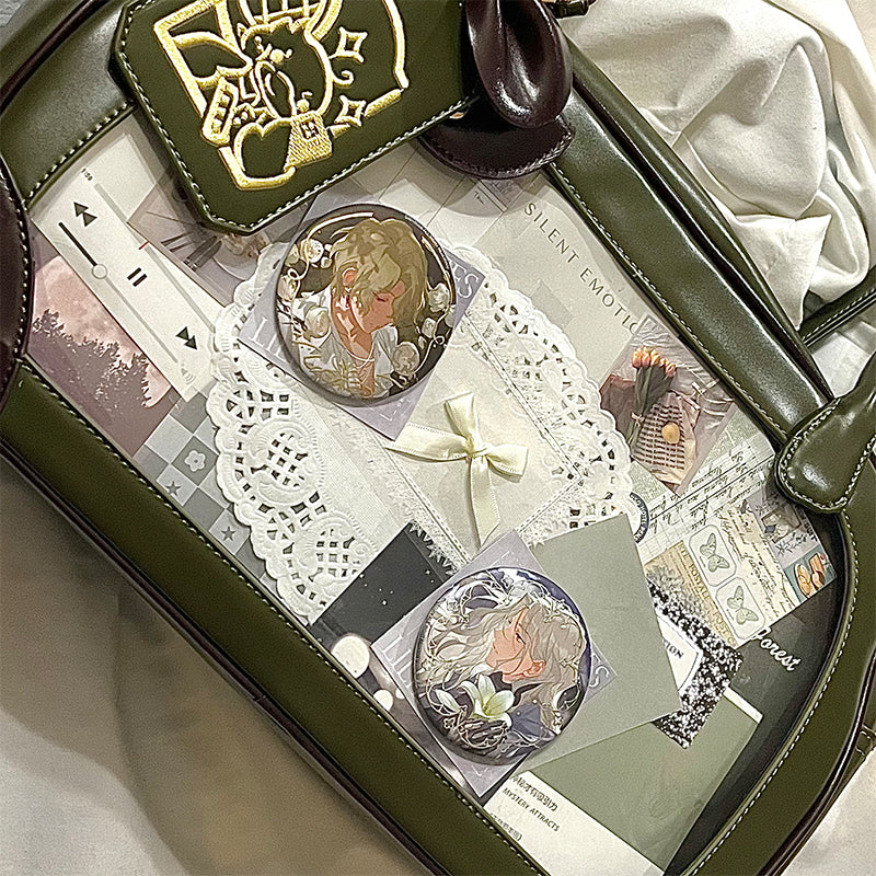 Pu Handbag Crossbody Daily Ita Bag Pin Bag 20cm Doll Bag - Image 22