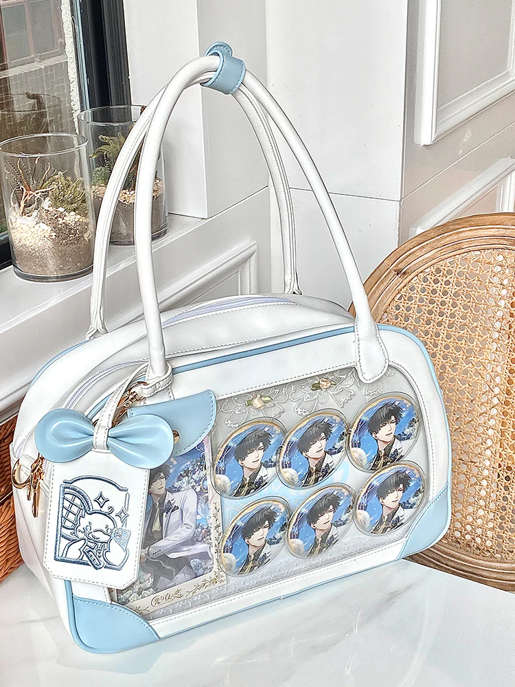 Pu Handbag Crossbody Daily Ita Bag Pin Bag 20cm Doll Bag - Image 4