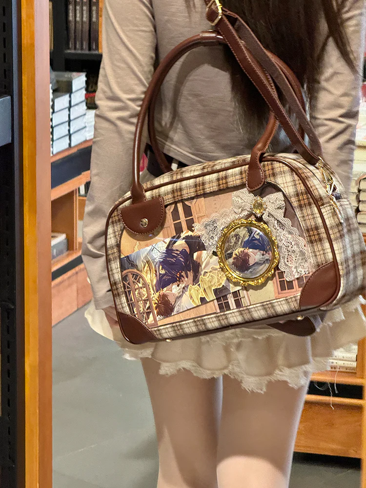 Pu Handbag Crossbody Daily Ita Bag Pin Bag 20cm Doll Bag - Image 8