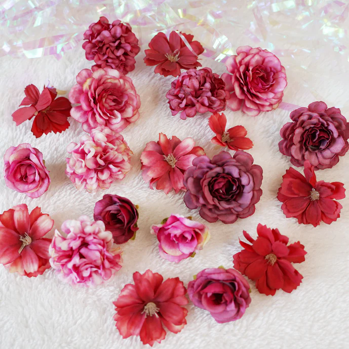 Rose Silk Flower Combination Ita Bag Accessories - Image 4