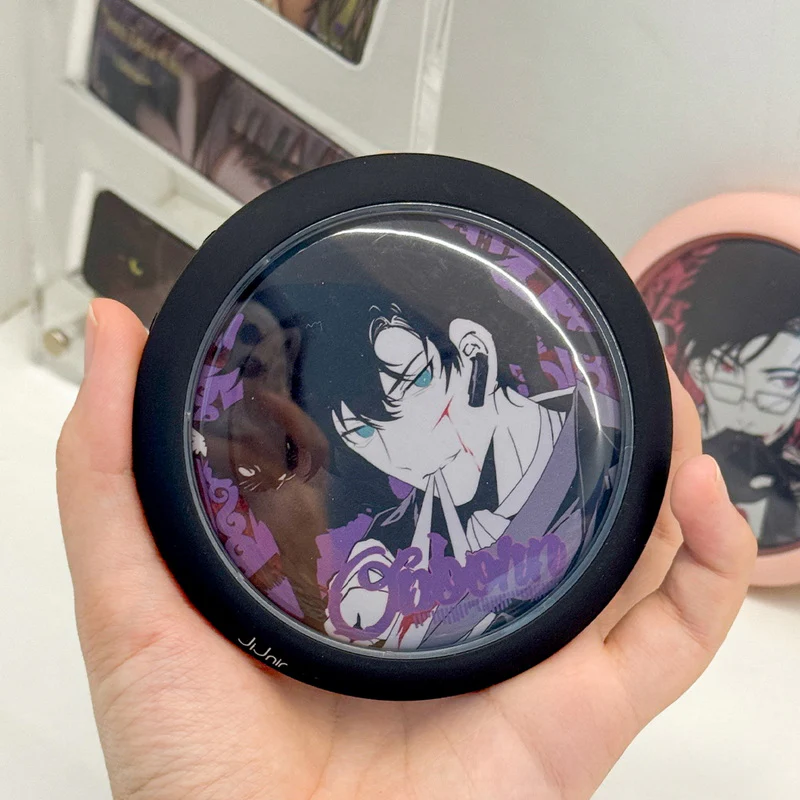 Round Badge Protector Case Ita Bag Keychain Charm - Image 2