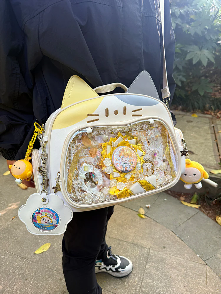 Y2K Japan Silver Cat Pin Backpack - Image 11
