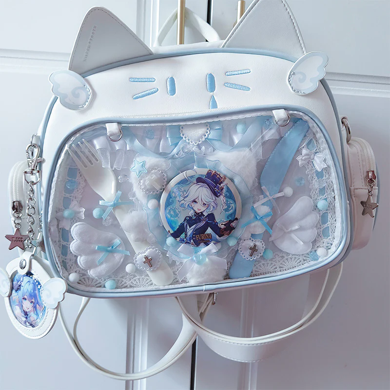 Y2K Japan Silver Cat Pin Backpack - Image 20